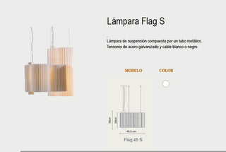 Lámpara de suspensión Flag 45 S