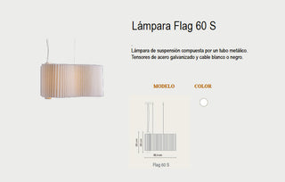 Lámpara de suspensión Flag 60 S