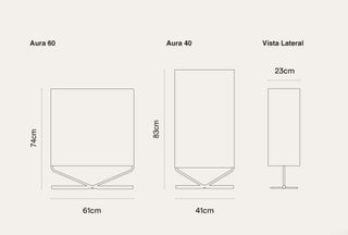 Lámpara Aura de pie 40